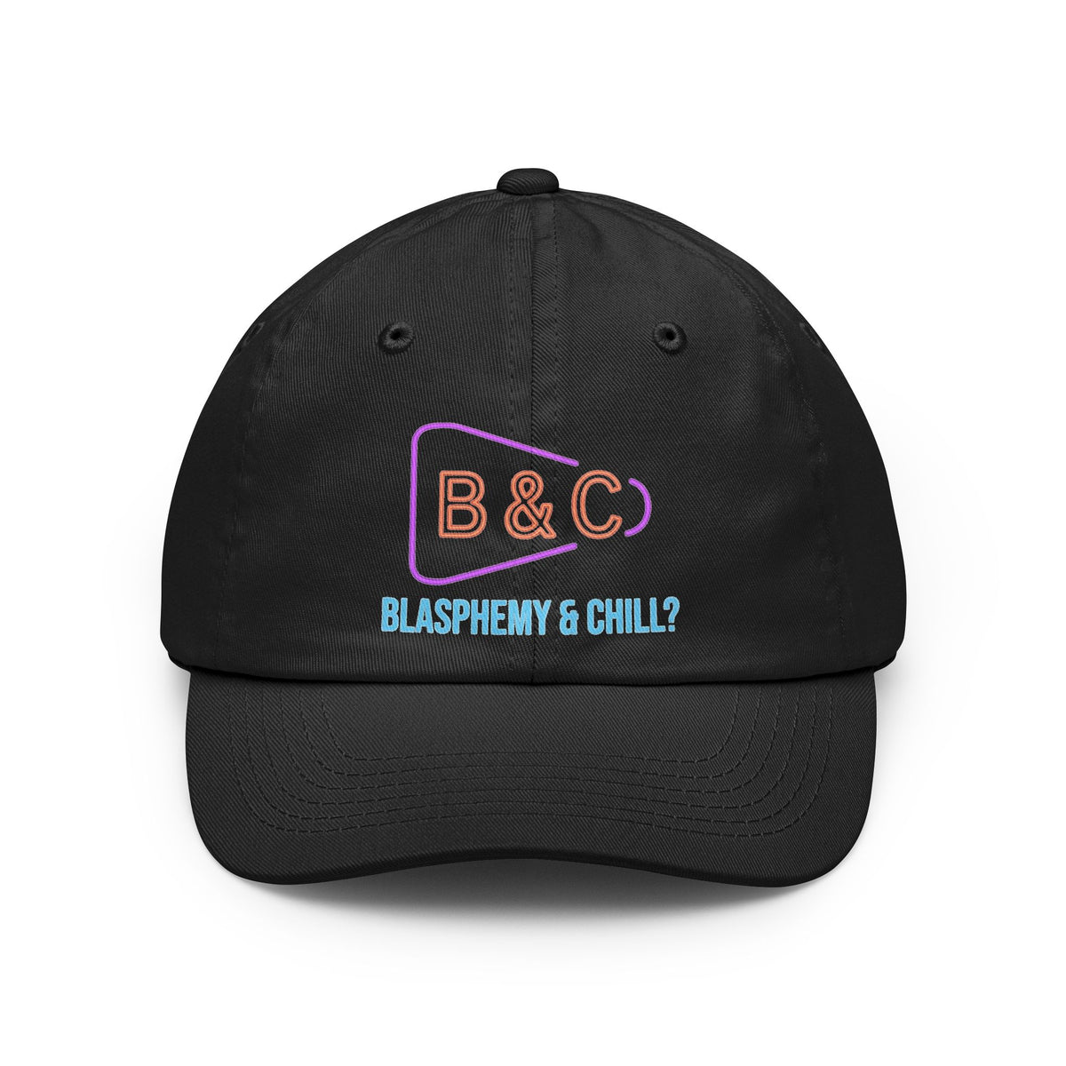 Color: Black | Good Book Series Blasphemy & Chill Dad Hat