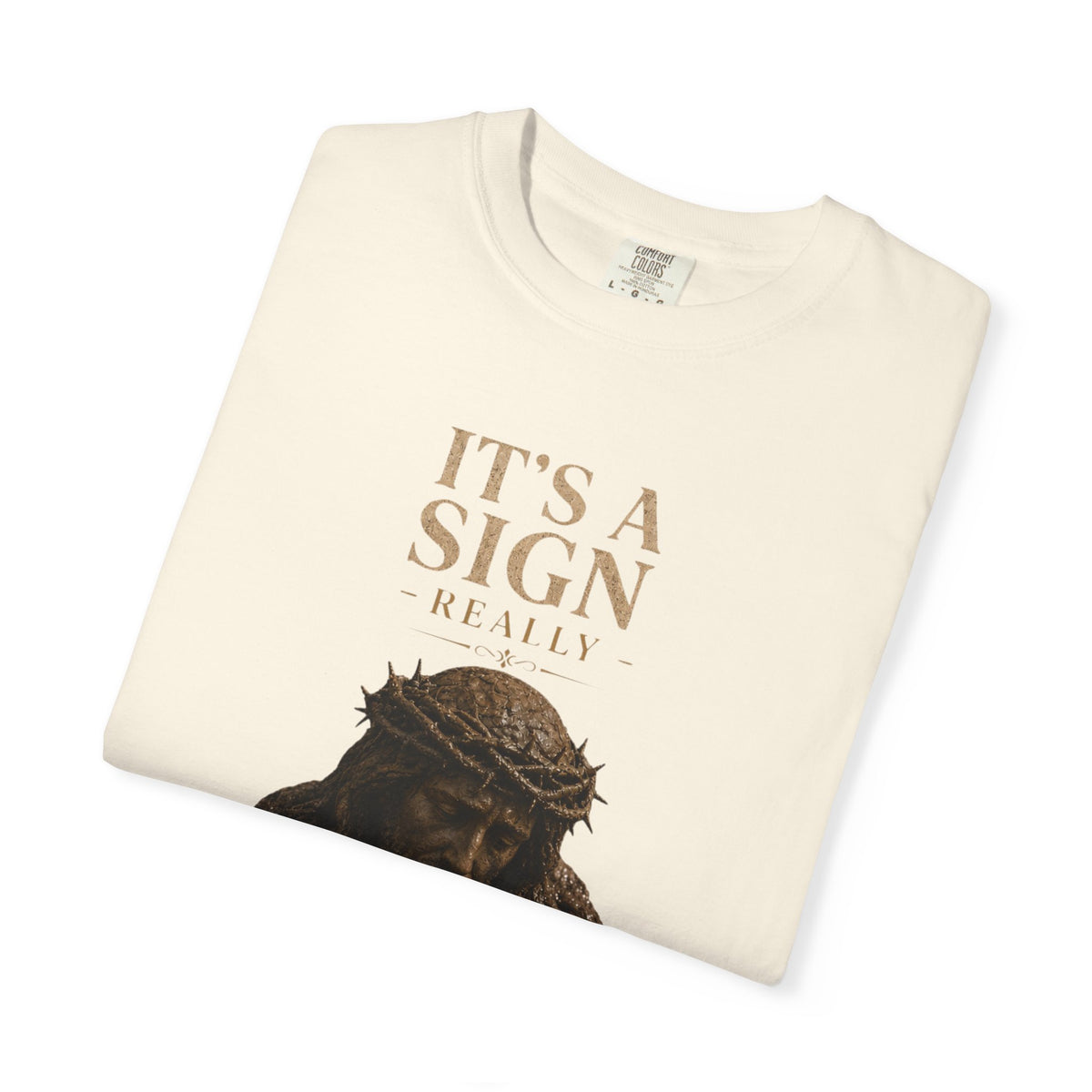 "Good Book Series It's a Sign - Really" Unisex Garment-Dyed Tee