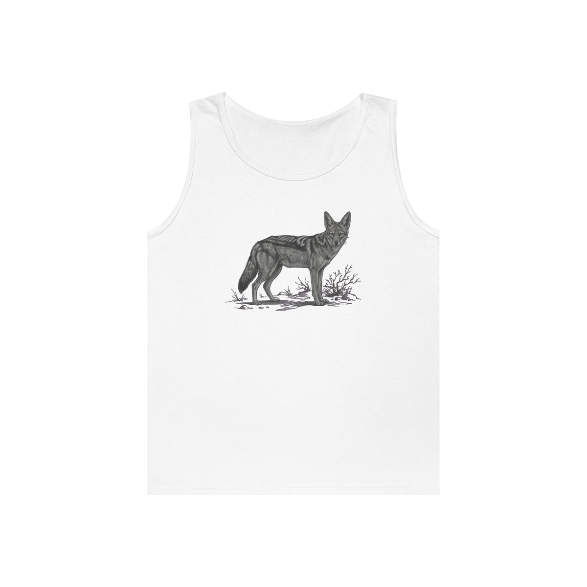 "Pencil Sketch Art Coyote" Tank Top