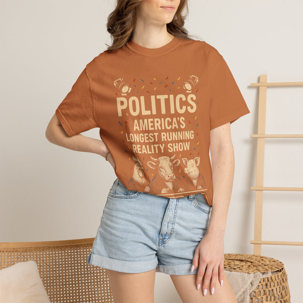 "The Ultimate Reality Show" Unisex Garment-Dyed T-shirt