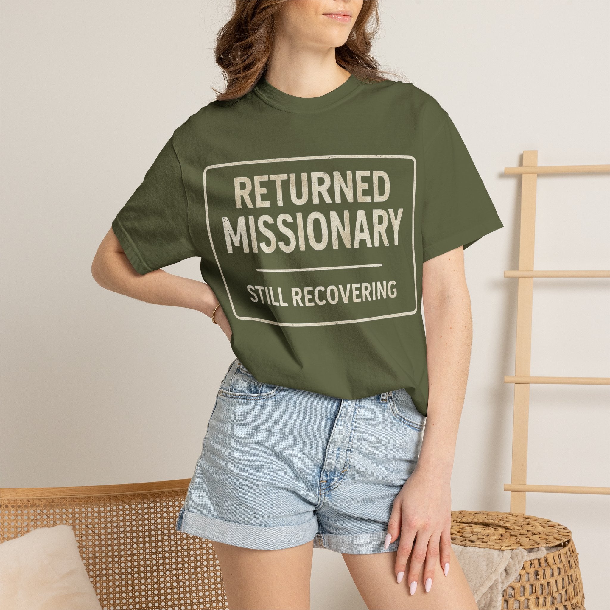 "Returned Missionary (Still Recovering)" Unisex Garment-Dyed T-shirt