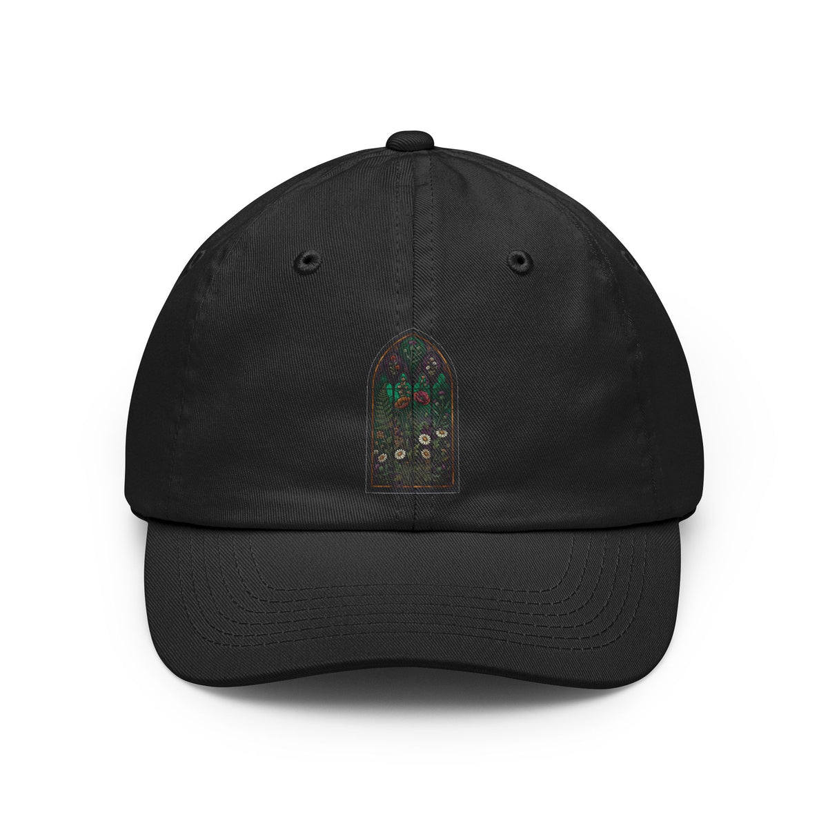 Color: Black | Stained Glass Floral Dad Hat