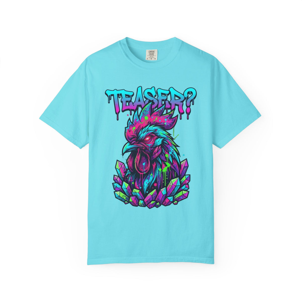 Color: Lagoon Blue | Cock Teaser Unisex Garment-Dyed Tee