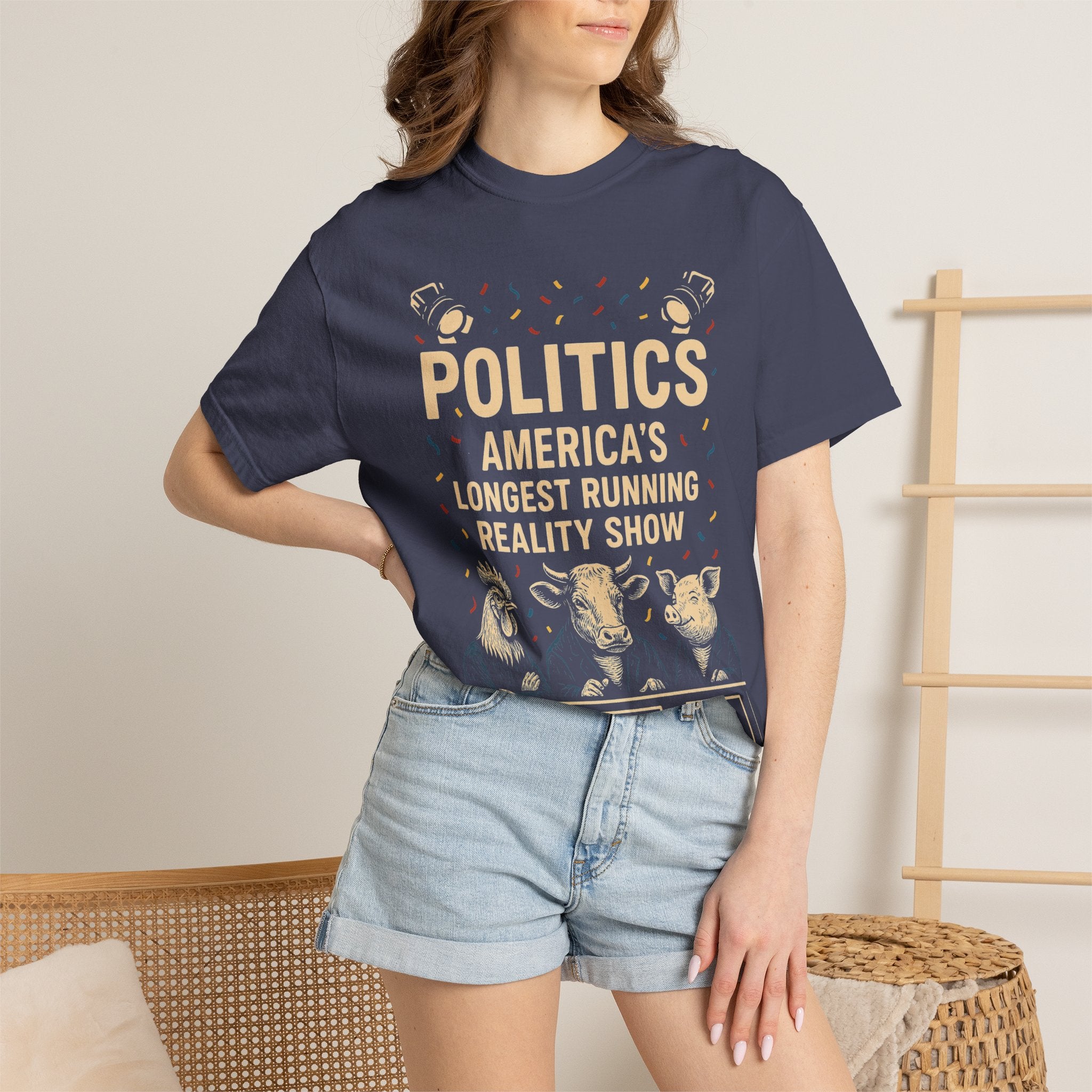 "The Ultimate Reality Show" Unisex Garment-Dyed T-shirt