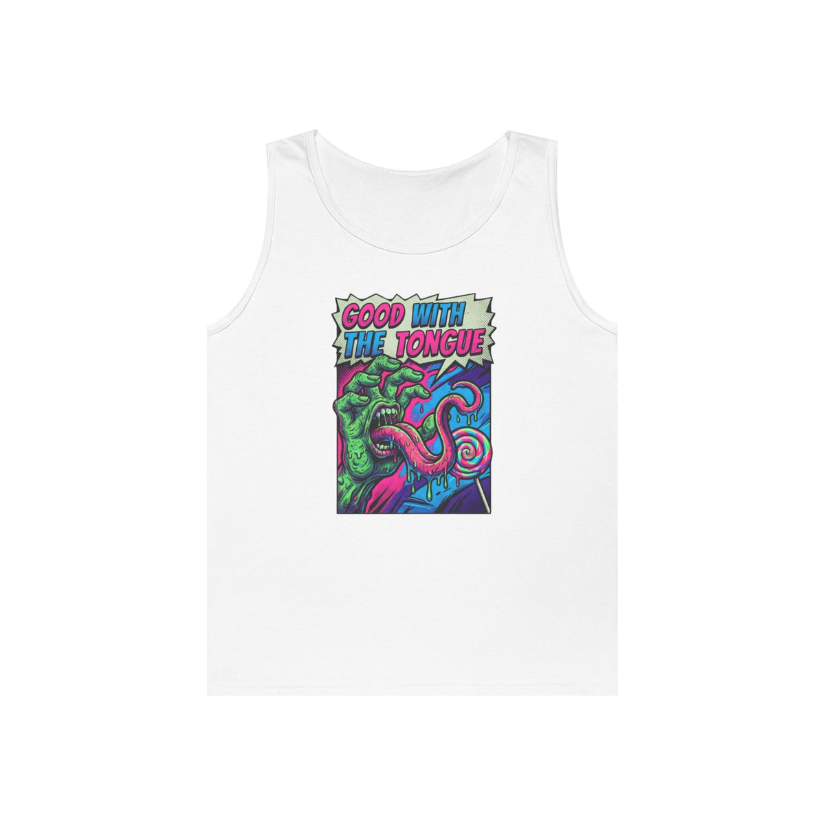 Color: White | Good With the Tongue Tank Top