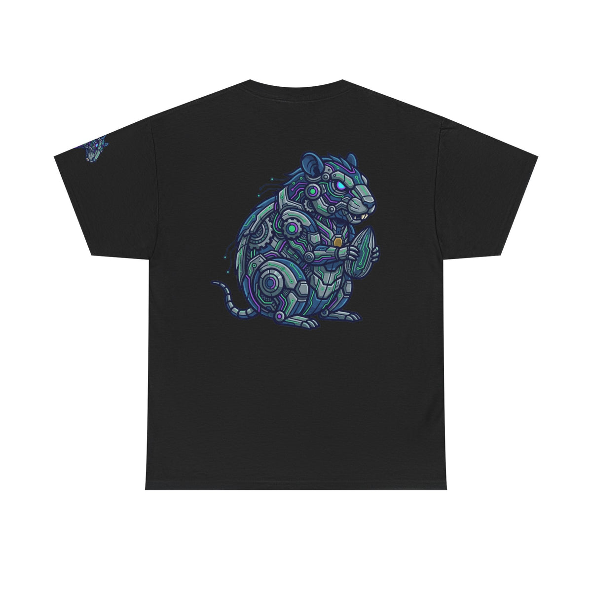 Color: Black | Cyber Hamster Premium Graphic Tee