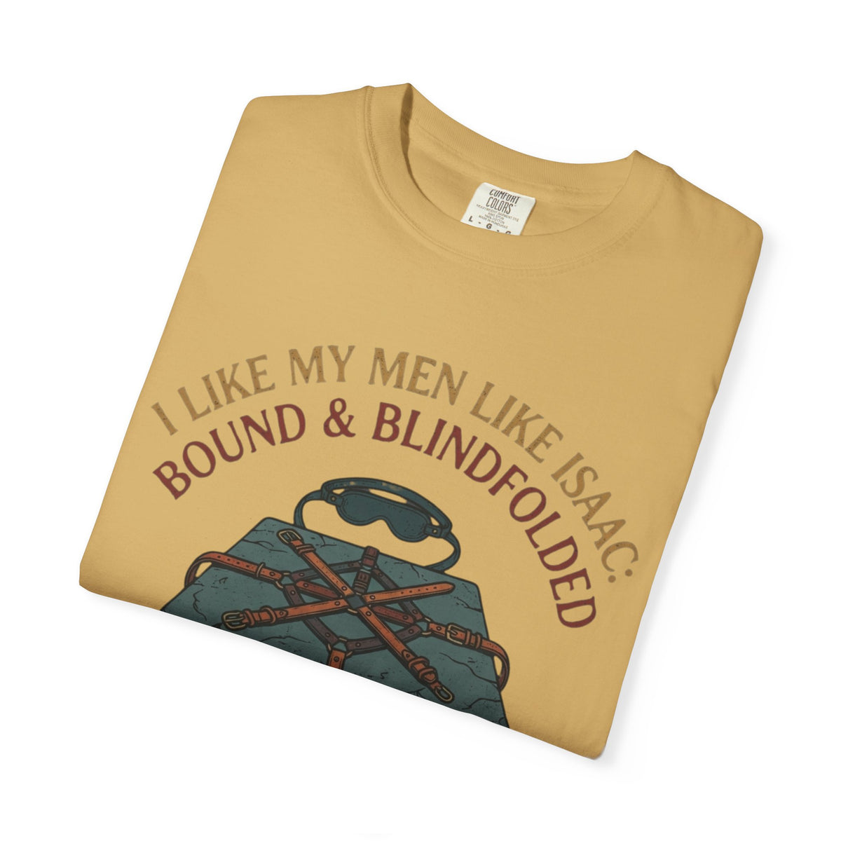 "Good Book Series Bound & Blindfolded" Unisex Garment-Dyed Tee