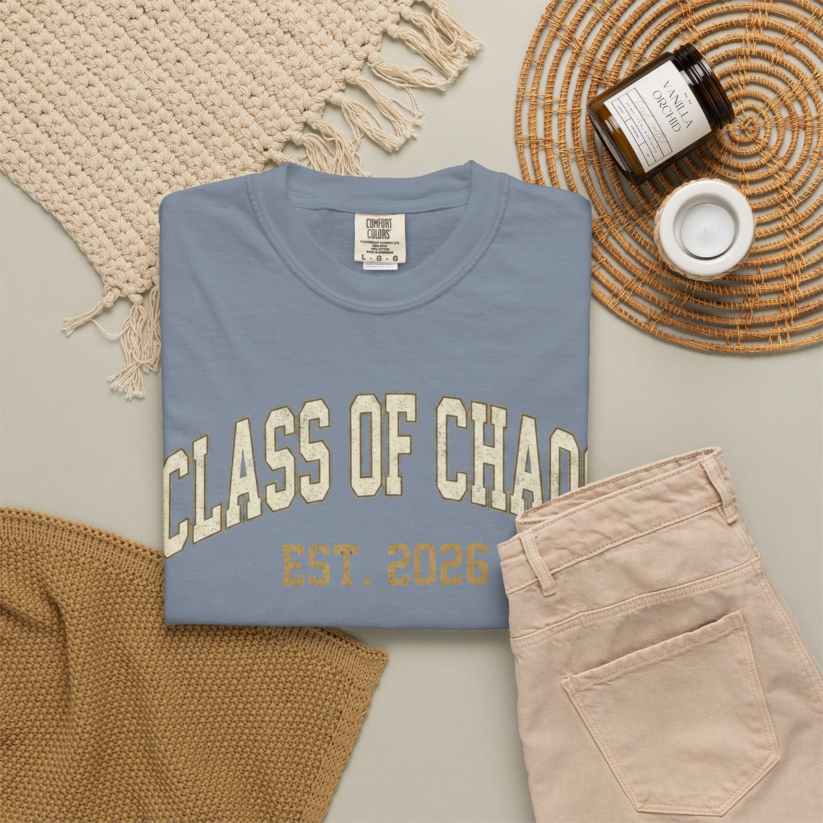 "Class of Chaos" Unisex Garment-Dyed Tee