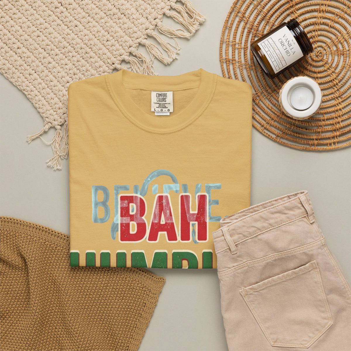 "Bah Humburg" Unisex Garment-Dyed Tee