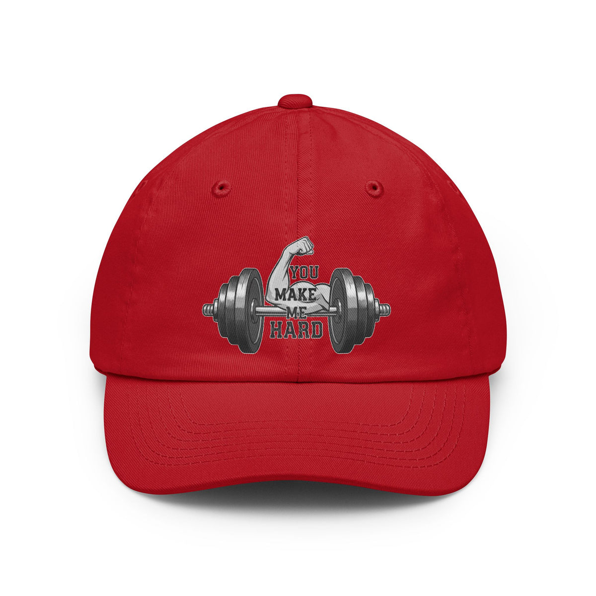 Color: Red | You Make Me Hard | Dad Hat — AttitudeShirts