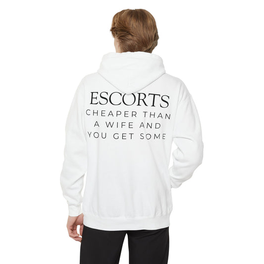 "Escorts" Garment-Dyed Hoodie