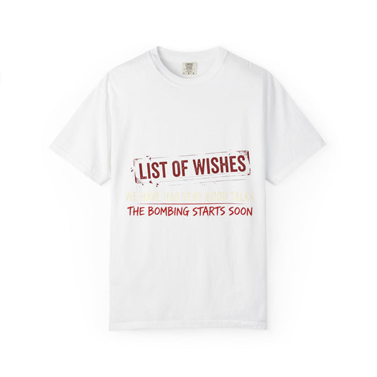 Color: White | When Monday Hits Different | Garment-Dyed Tee — AttitudeShirts