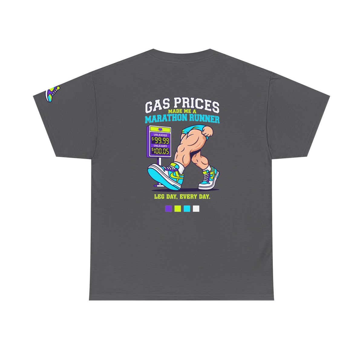 Color: Charcoal | Gas Prices Made Me a Marathon Runner Premium Graphic Tee