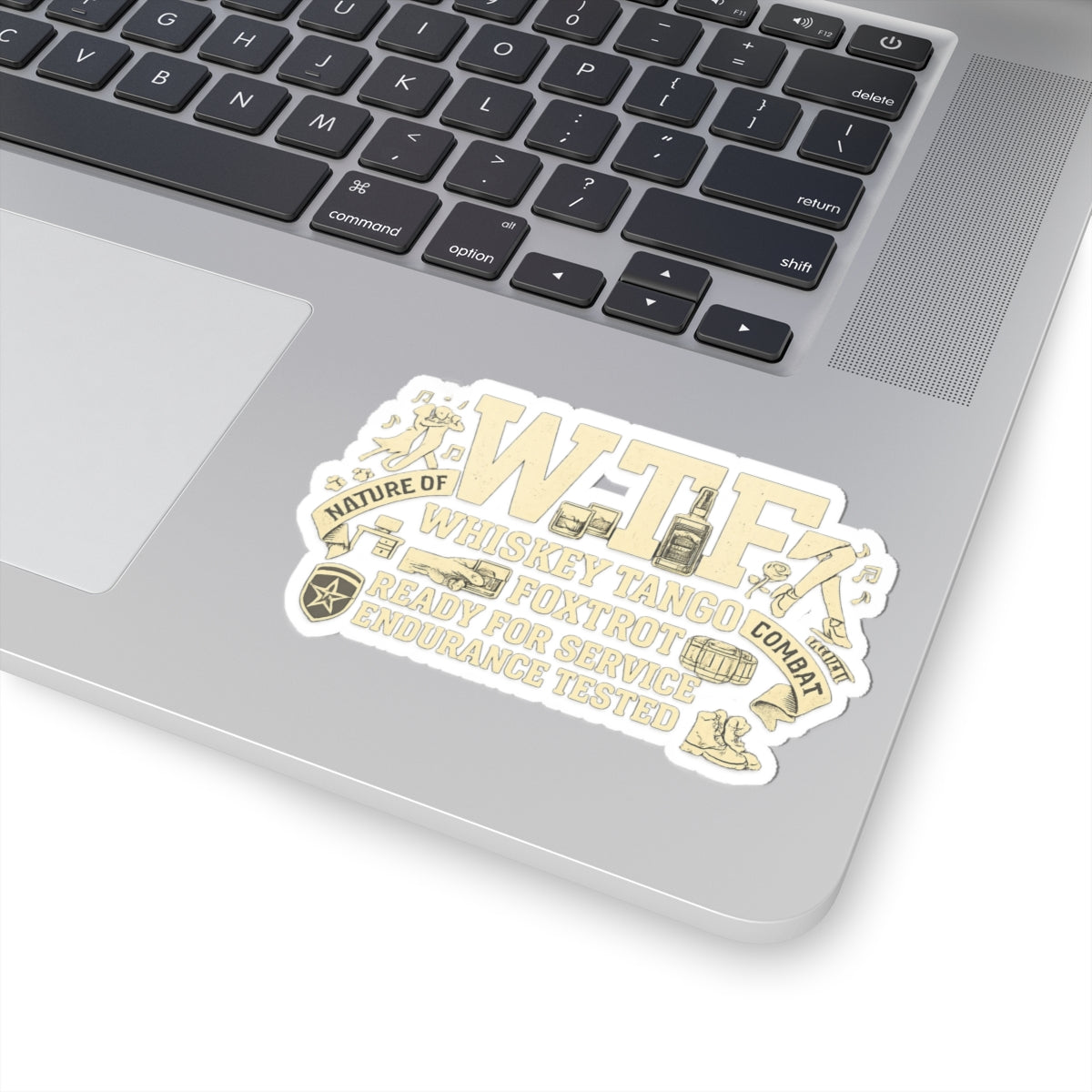 WTF Nature of Combat | Kiss-Cut Sticker — AttitudeShirts