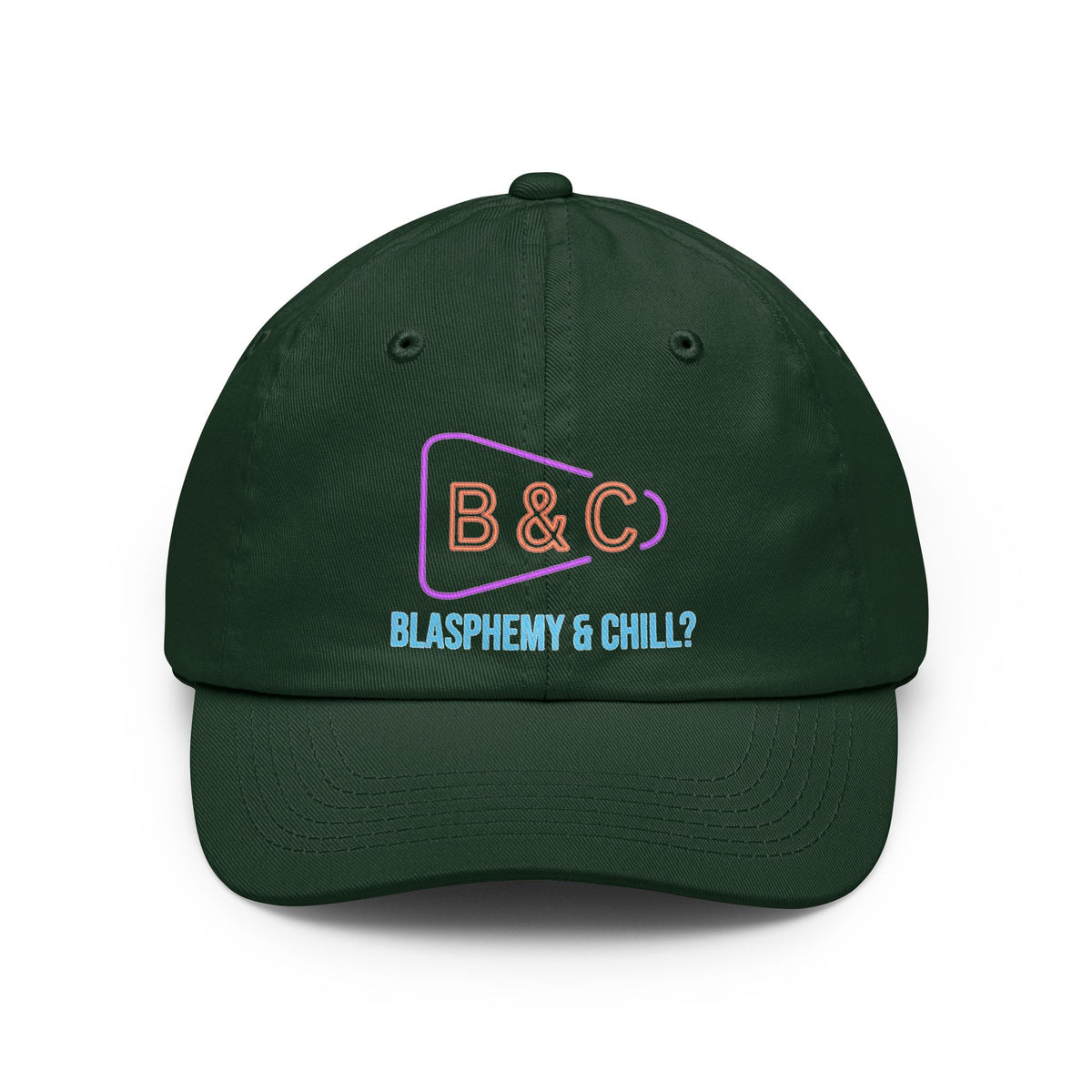 Color: Forest Green | Good Book Series Blasphemy & Chill Dad Hat