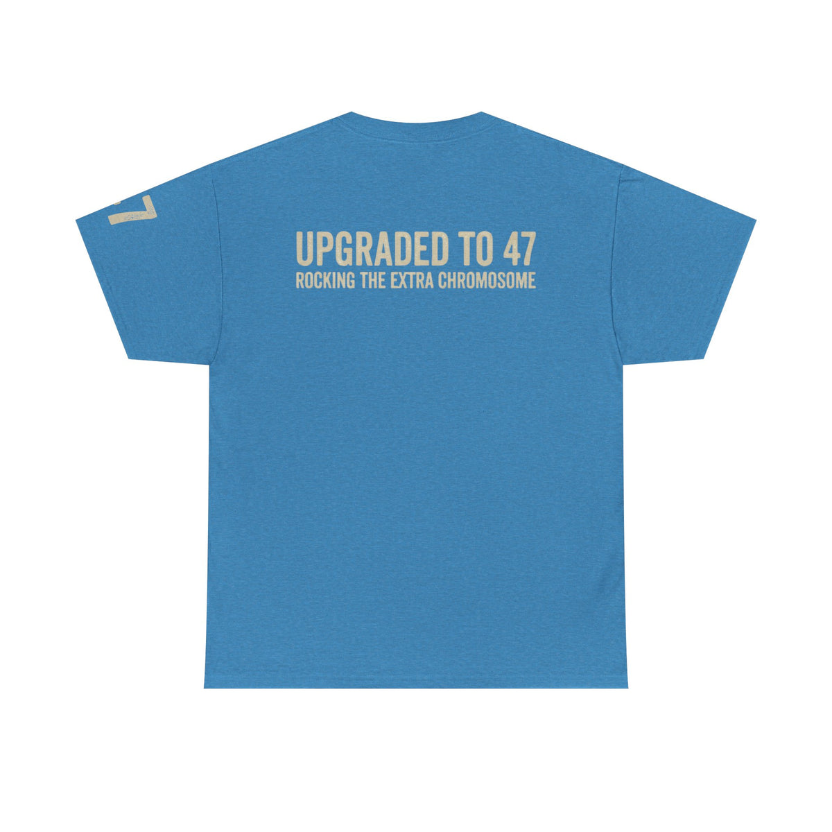 Color: Heather Sapphire | 47 Chromosomes Premium Graphic Tee