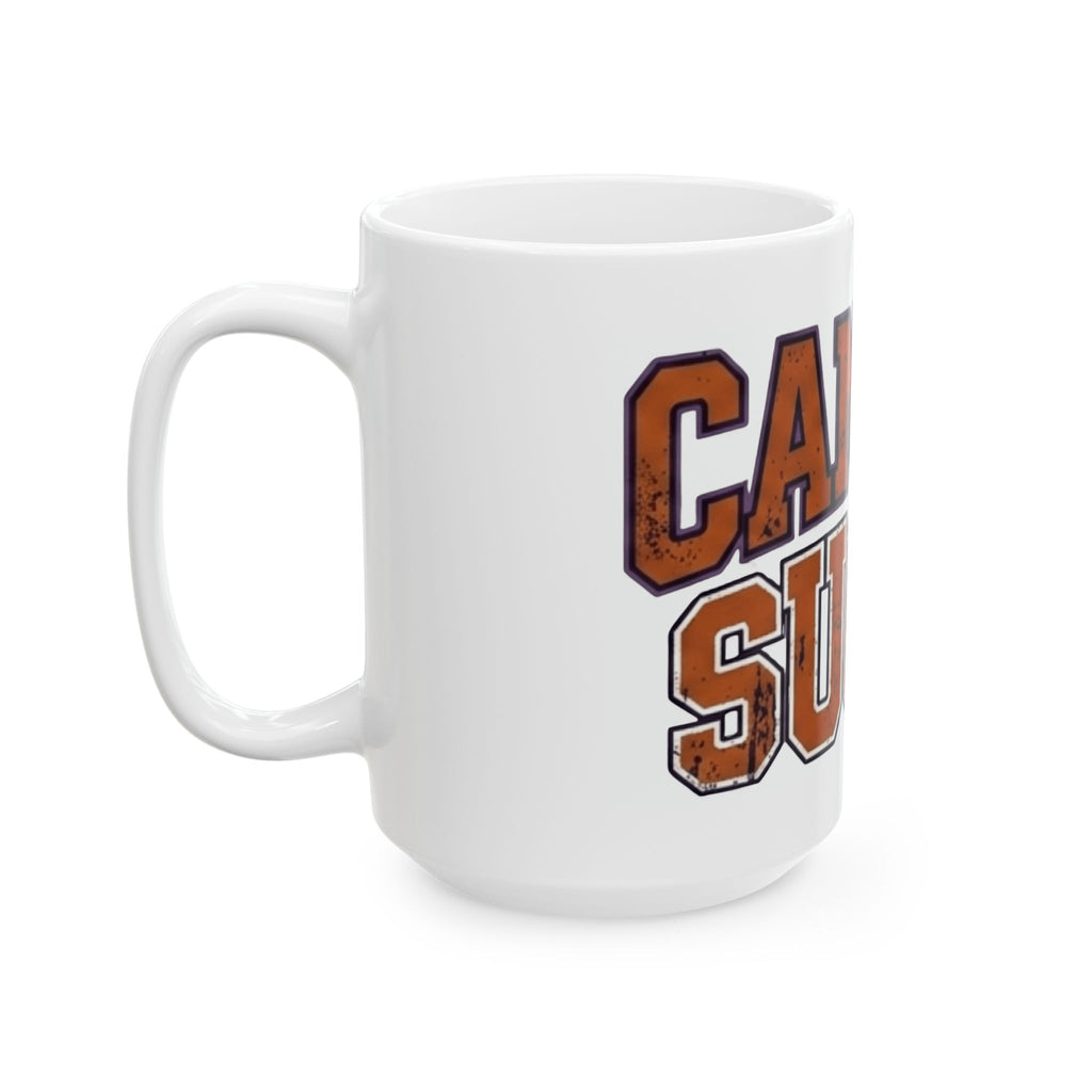 "Cancer Sucks" White Ceramic Mug