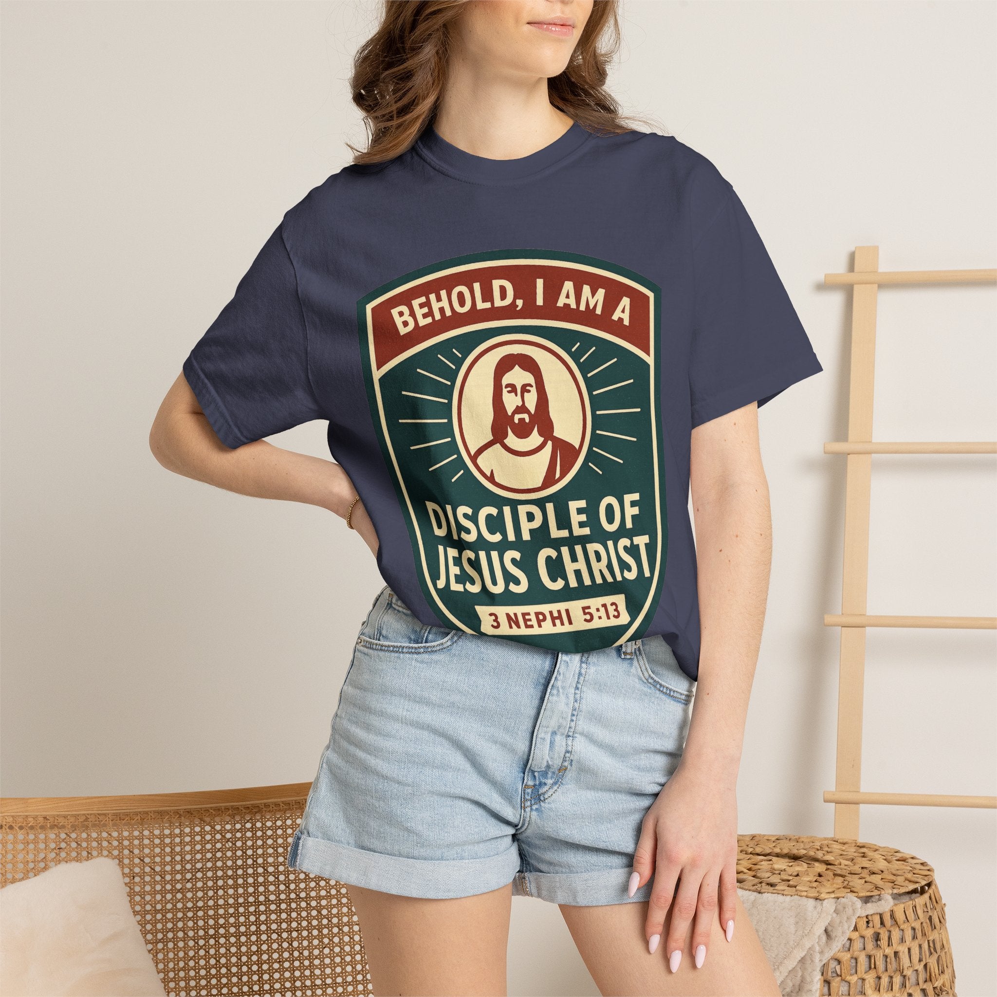 "Behold, I am a Disciple of Jesus Christ" Unisex Garment-Dyed T-shirt