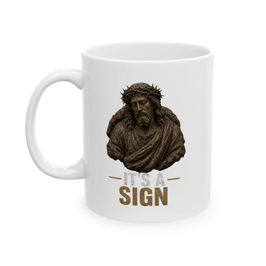 "Good Book Series It's a Sign" White Ceramic Mug