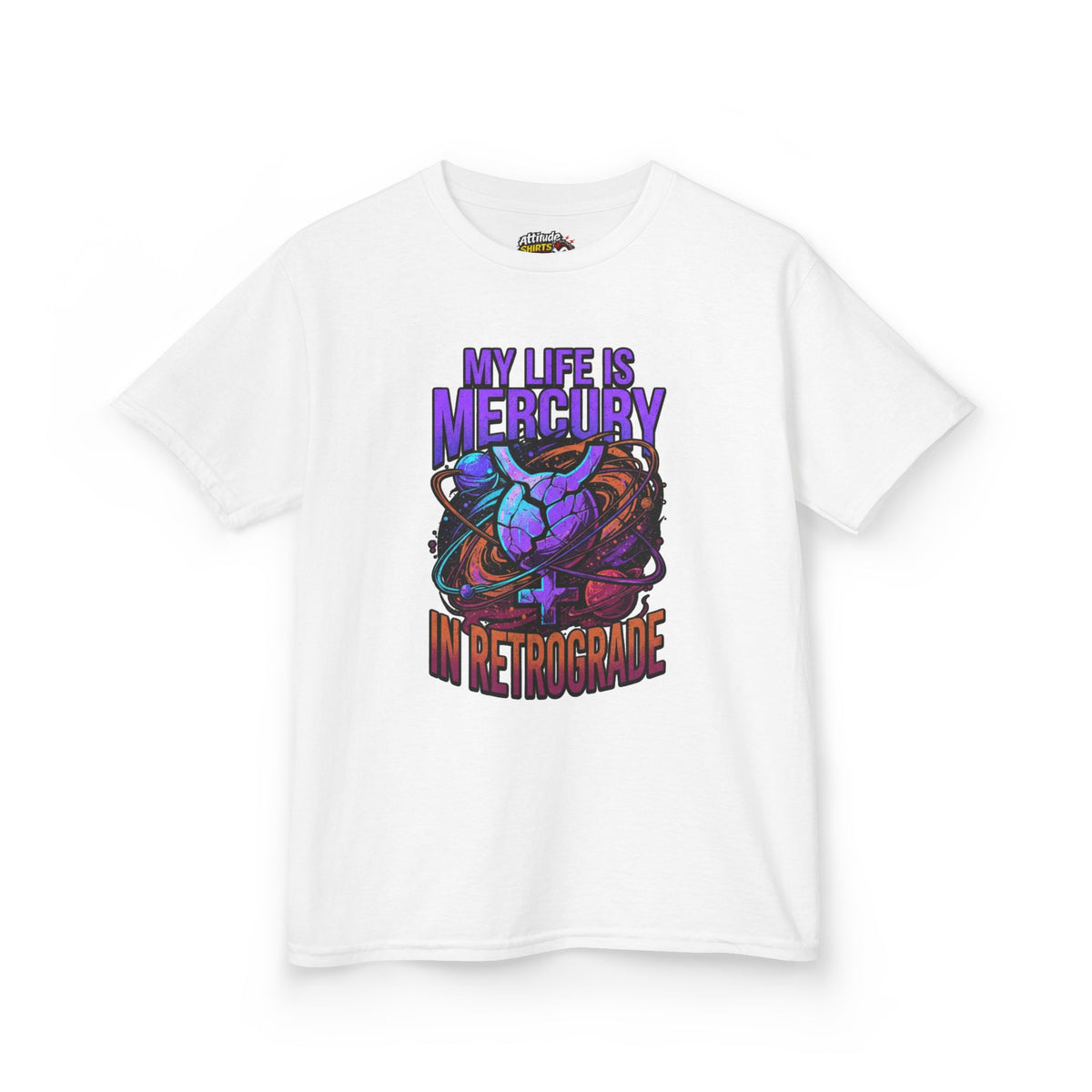 Color: White | My Life Is Mercury in Retrograde Kids Tee