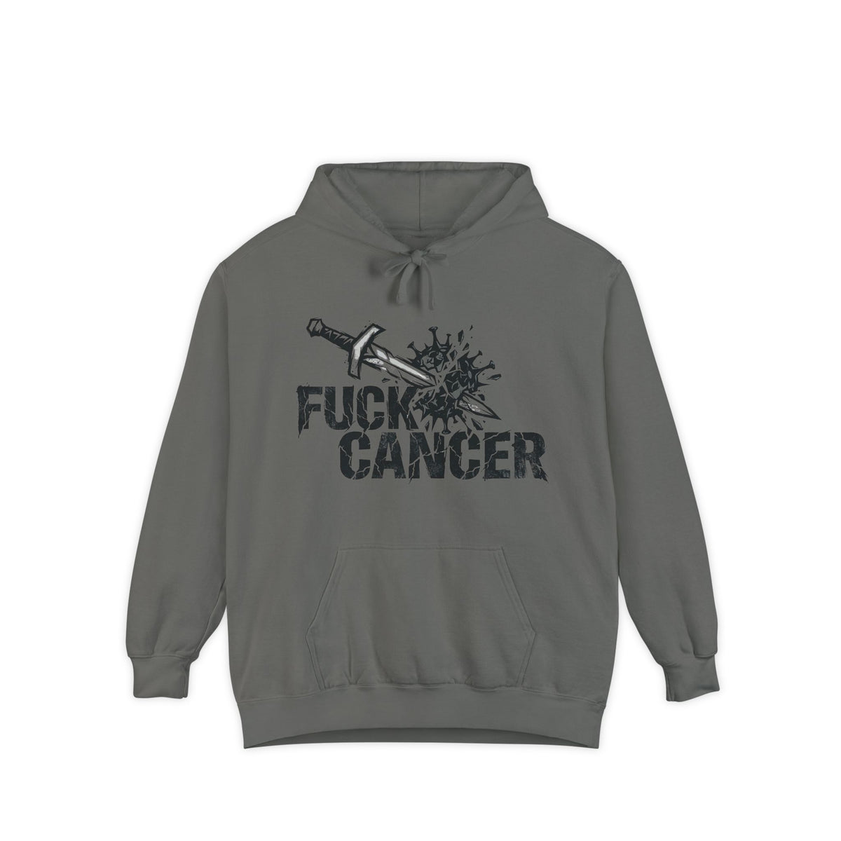 Color: Grey | Battle Mode Activated | Garment-Dyed Hoodie — AttitudeShirts