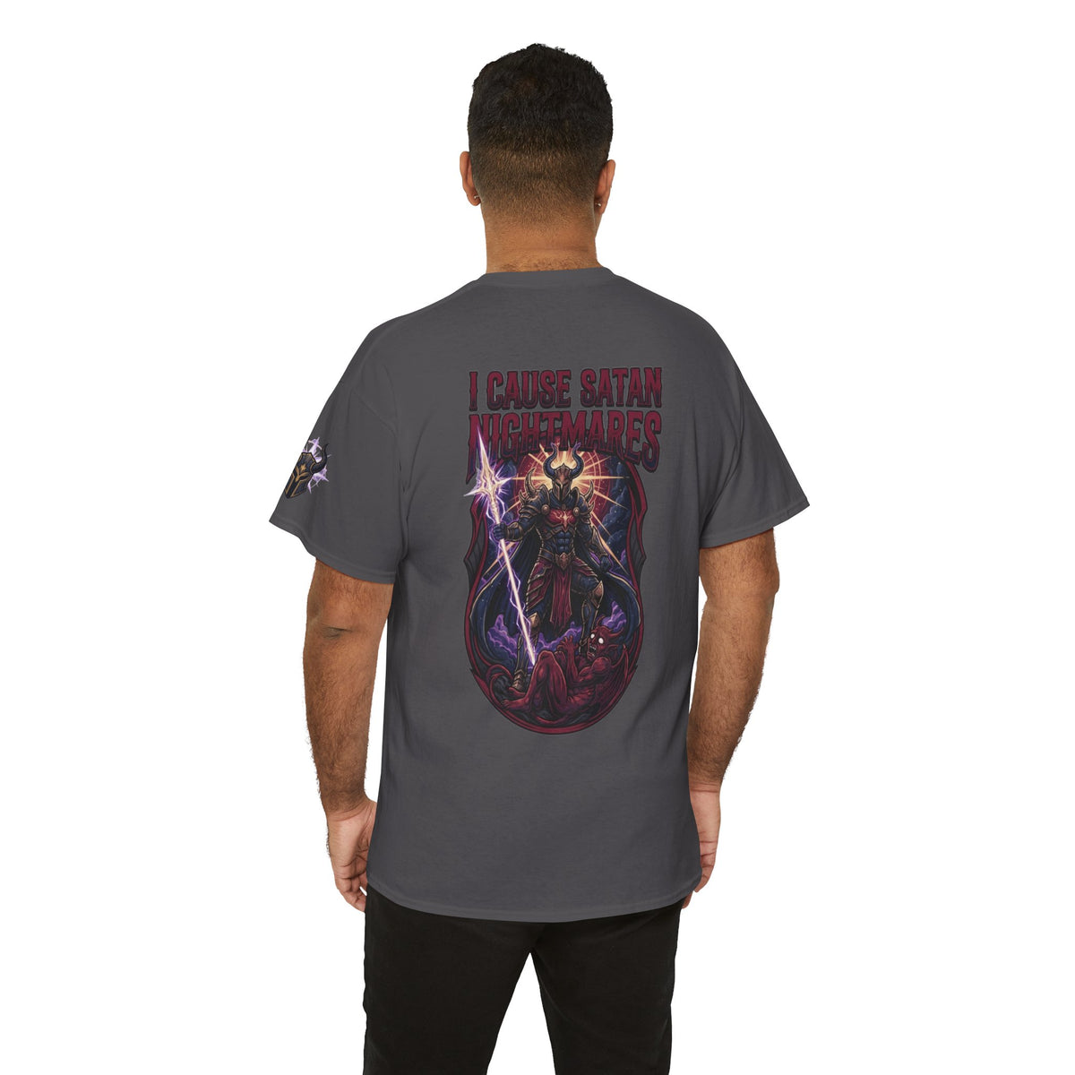 Color: Charcoal | I Cause Satan Nightmares Premium Graphic Tee