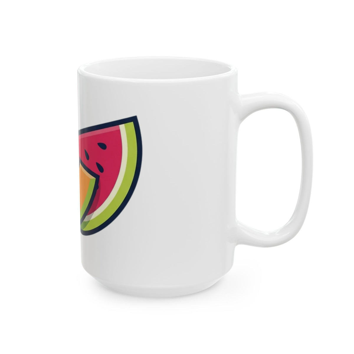 "Big Sweet and Heavy" White Ceramic Mug — Graphic