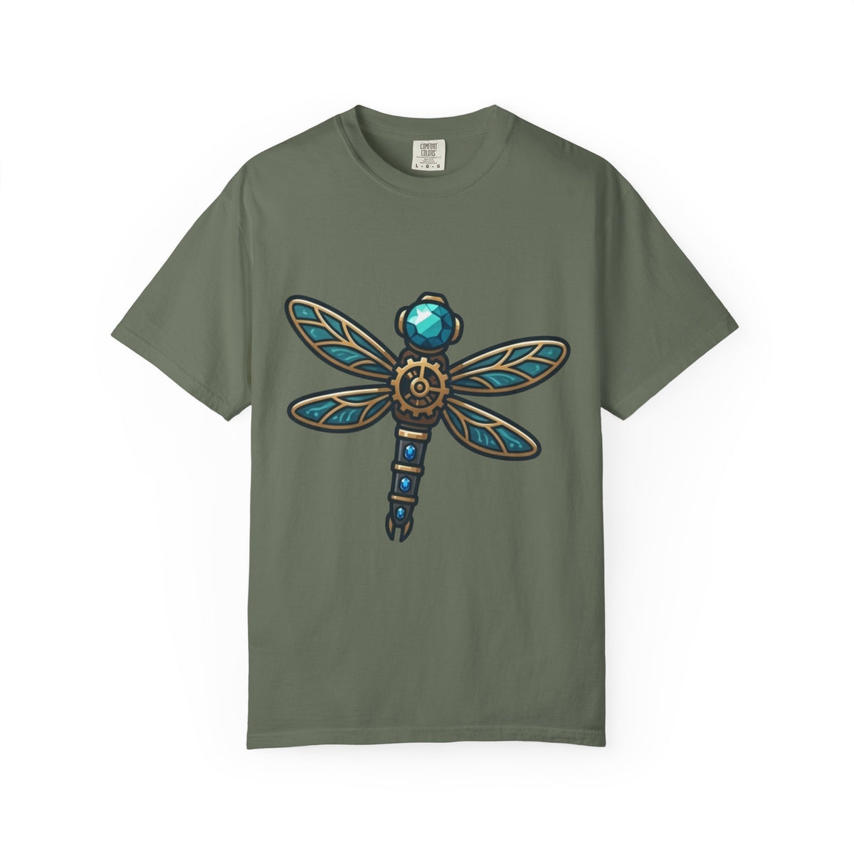 Color: Moss | Dragonfly Unisex Garment-Dyed Tee