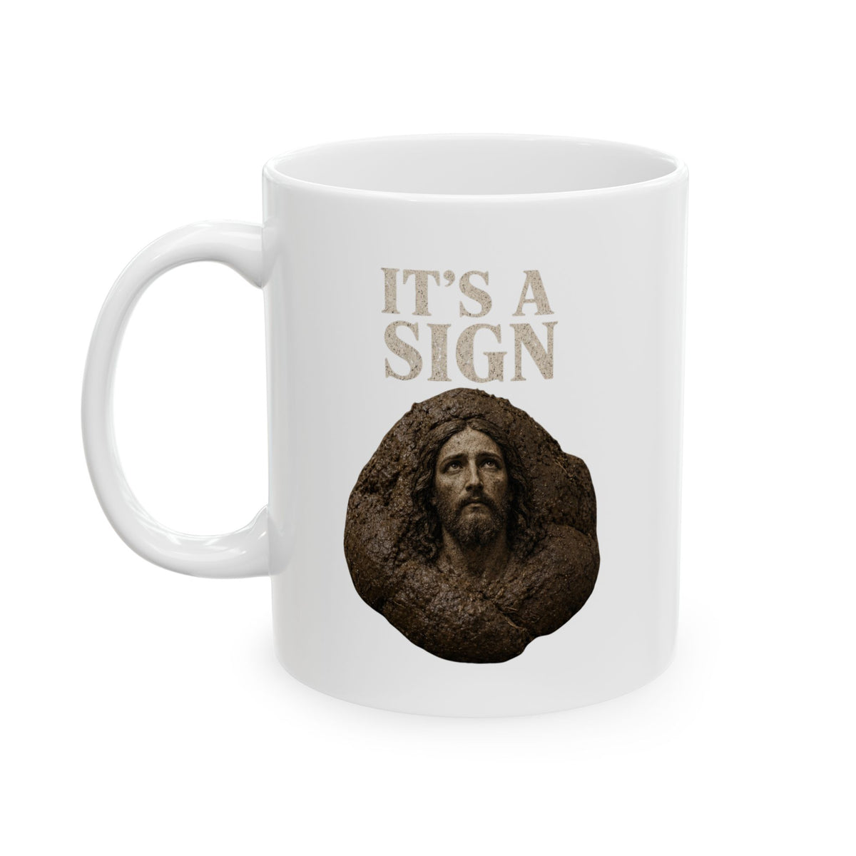 "Good Book Series It's a Sign" White Ceramic Mug — Graphic