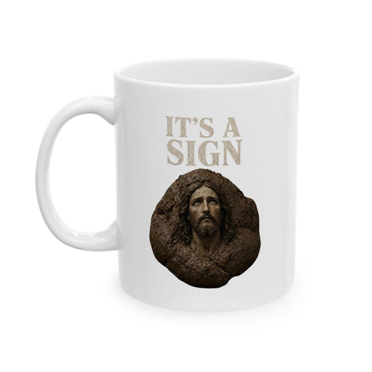 "Good Book Series It's a Sign" White Ceramic Mug — Graphic