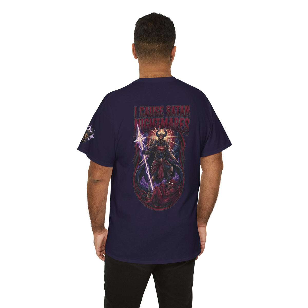 Color: Blackberry | I Cause Satan Nightmares Premium Graphic Tee