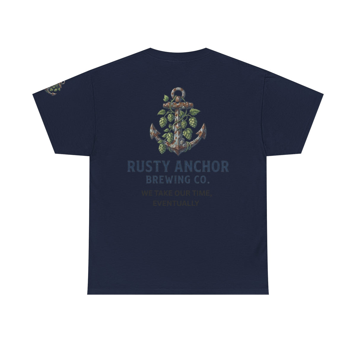 Color: Navy | Rusty Anchor Brewing Premium Graphic Tee