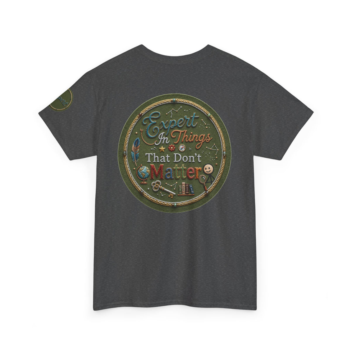 Color: Dark Heather | Expert In Things That Don't Matter Premium Graphic Tee