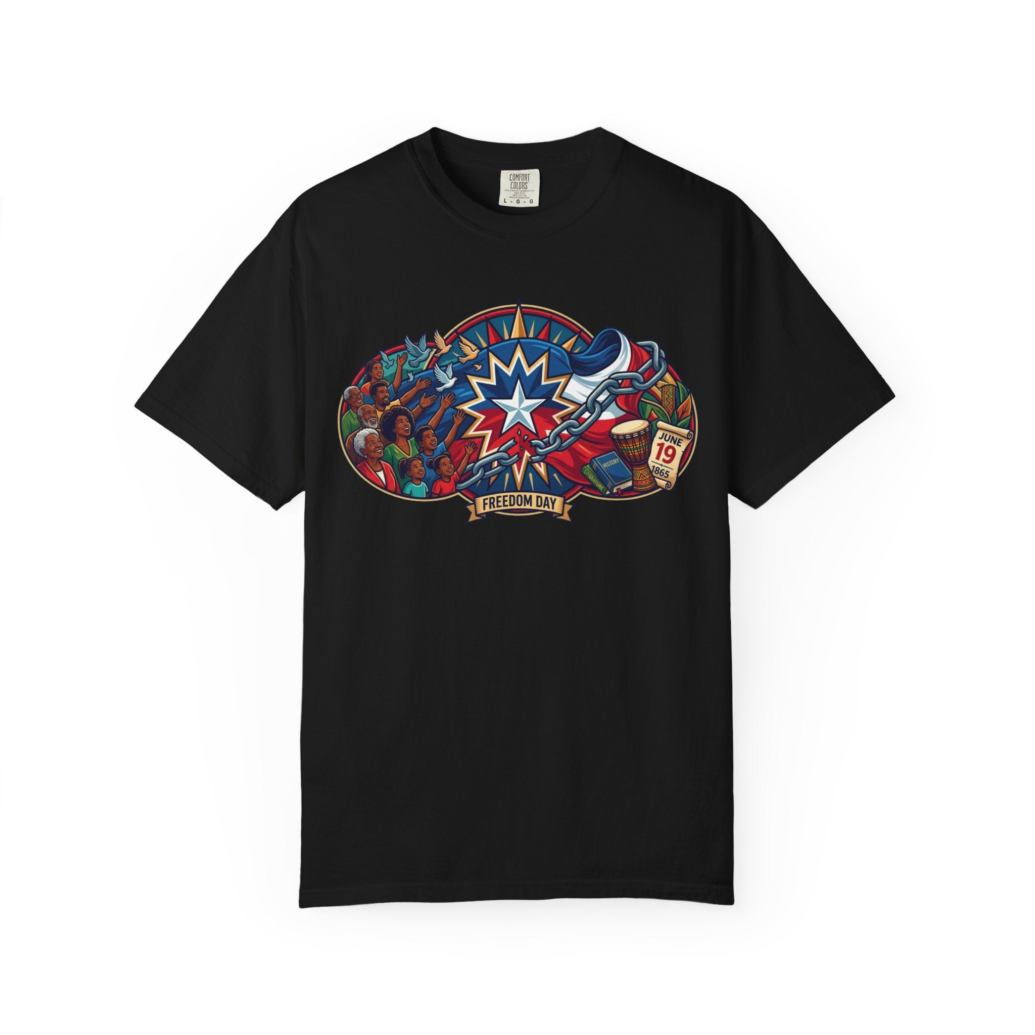 "Juneteenth" Unisex Garment-Dyed Tee