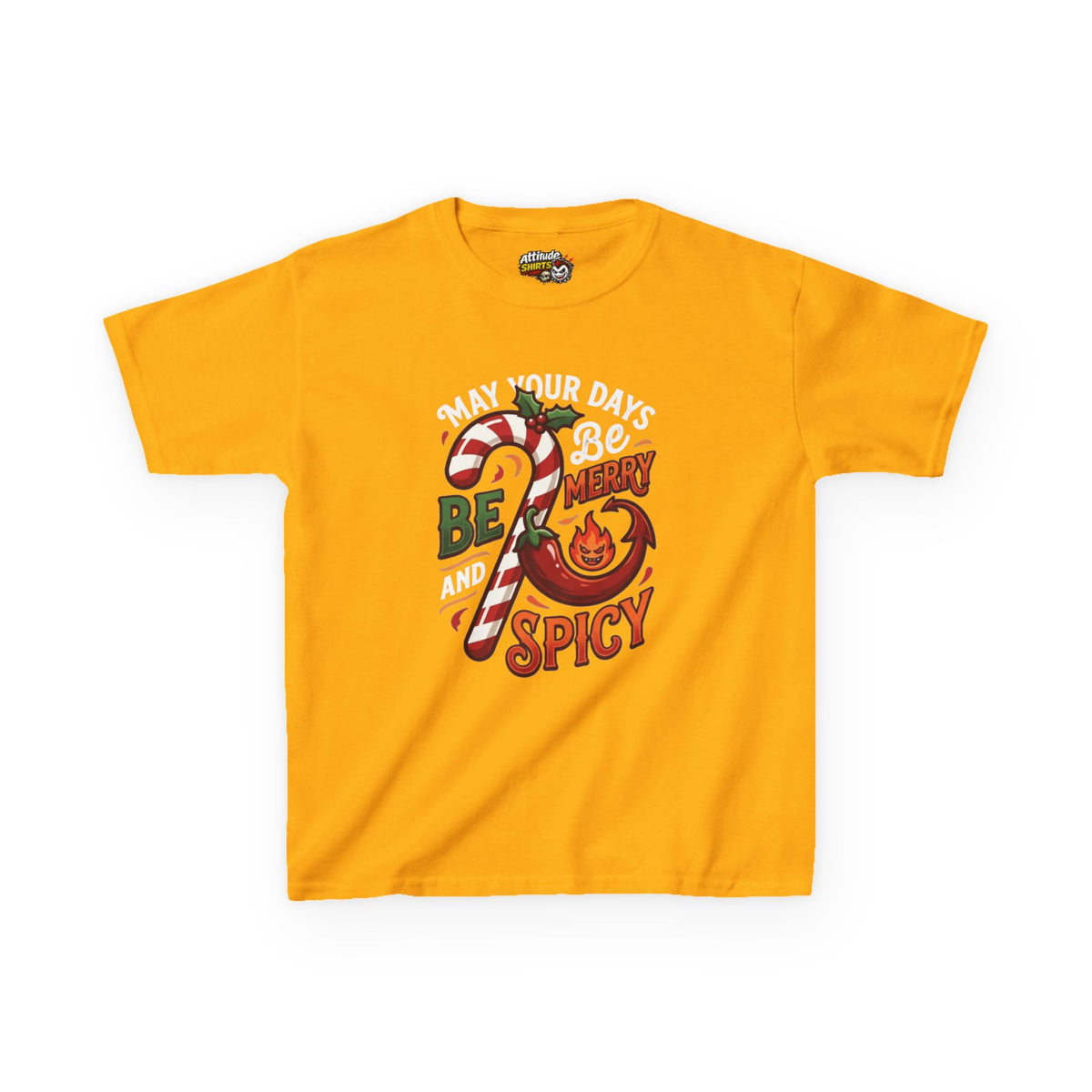 "May Your Days Be Merry and Spicy" Kids Tee