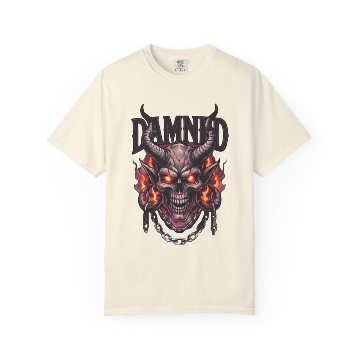 Color: Ivory | Damned Unisex Garment-Dyed Tee