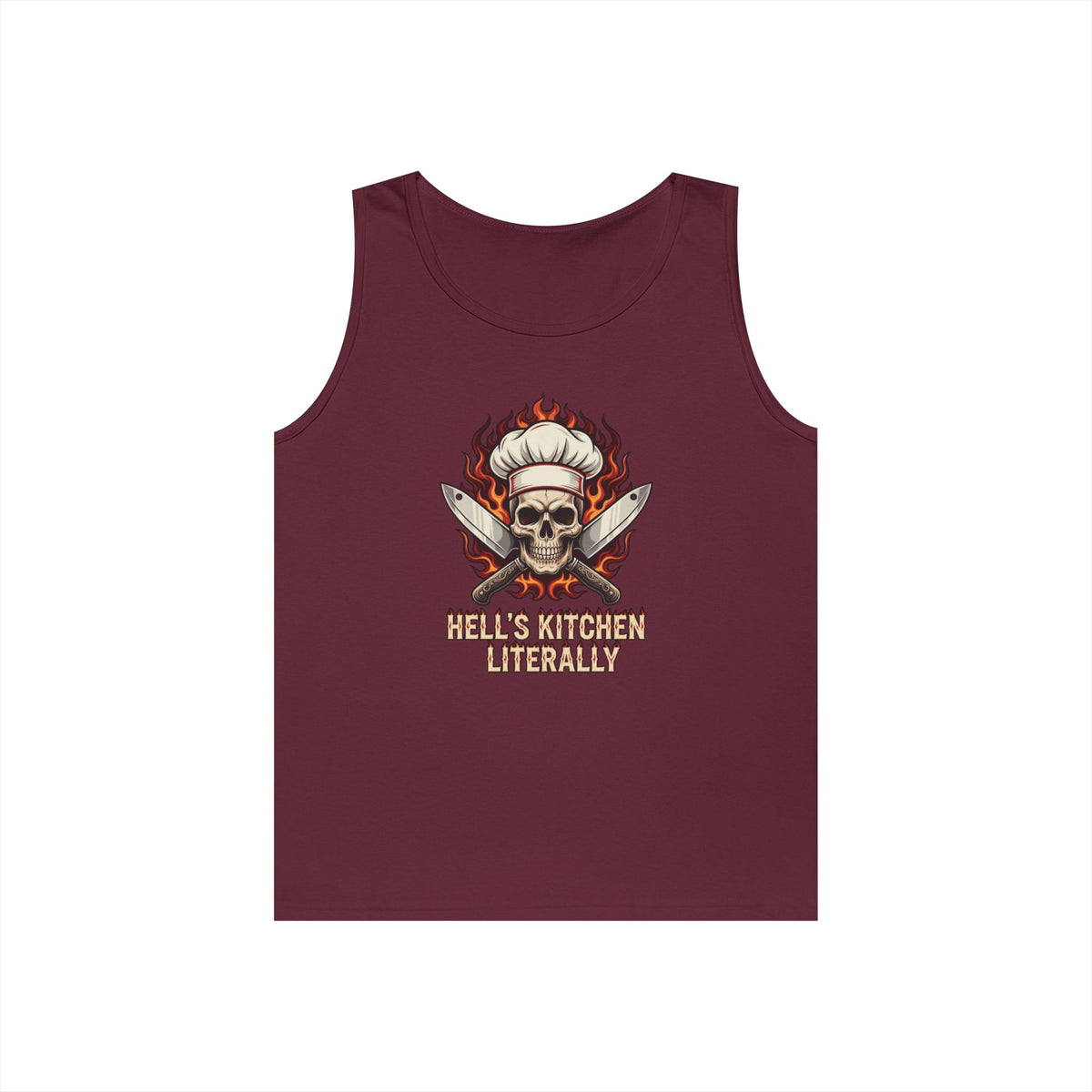 Color: Maroon | Hell's Kitchen Literally Tank Top