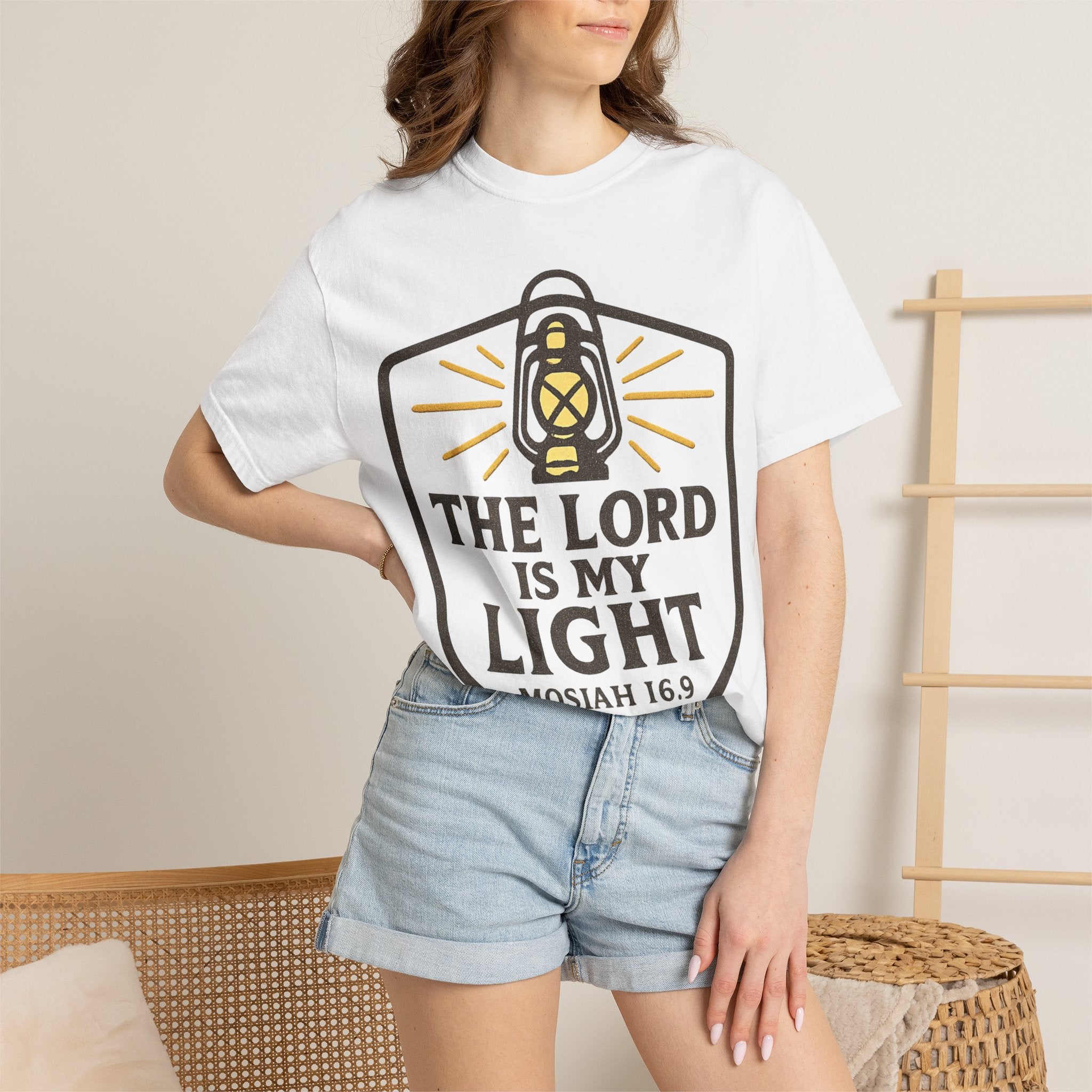 "The Lord is My Light" Unisex Garment-Dyed T-shirt
