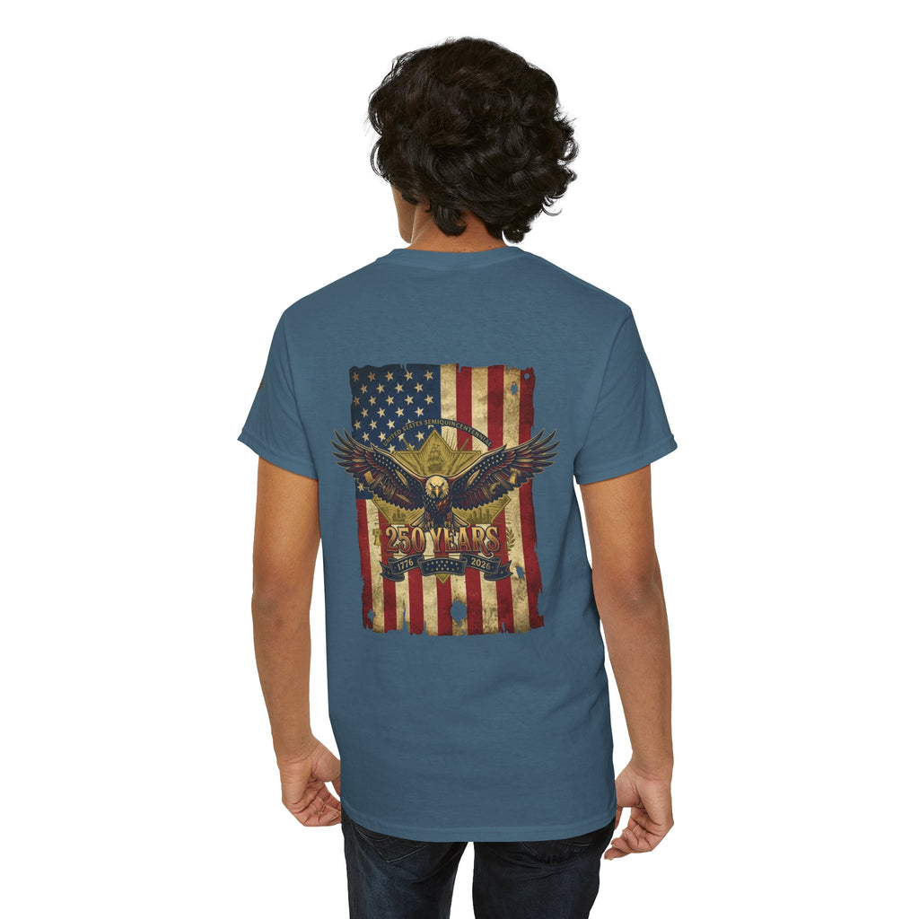 "Eagle and Flag 250 Years" Premium Graphic Tee