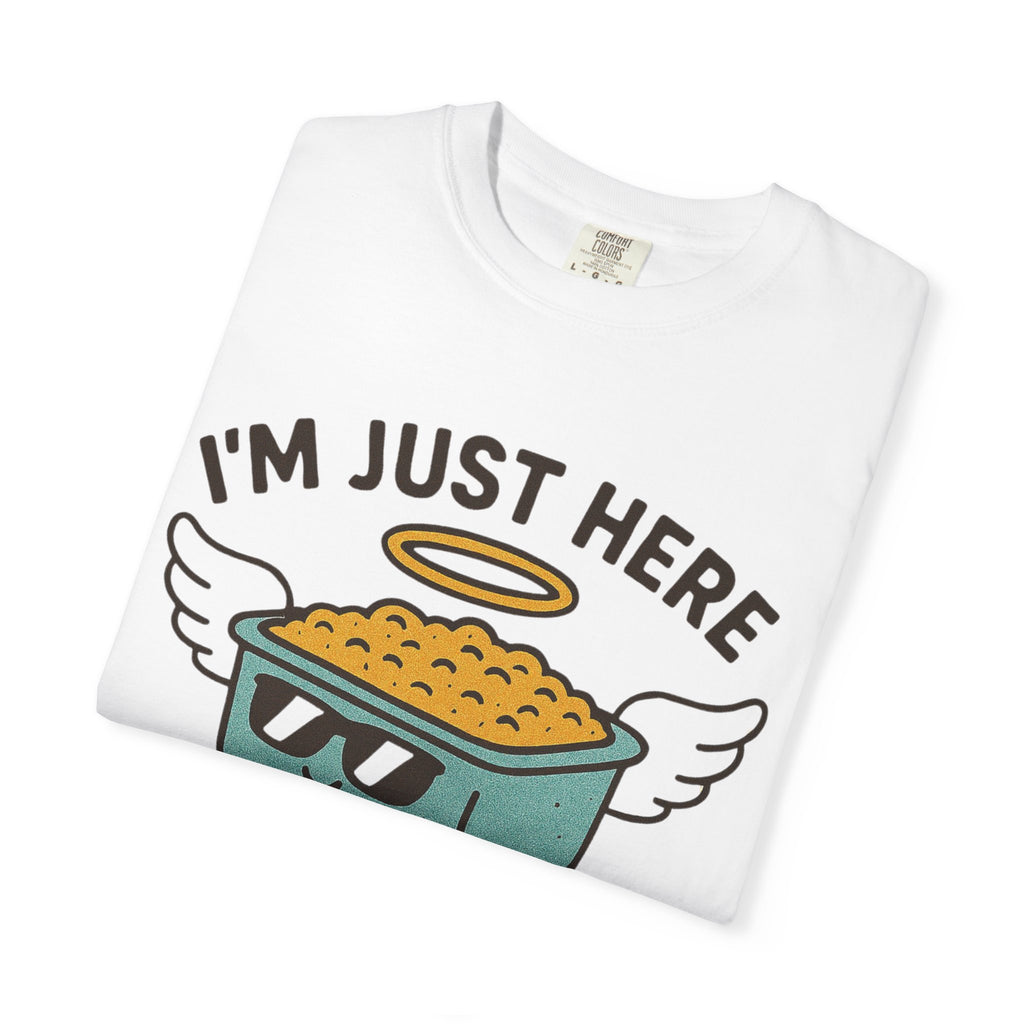 "I'm Just Here for the Funeral Potatoes"  Unisex Garment-Dyed T-shirt