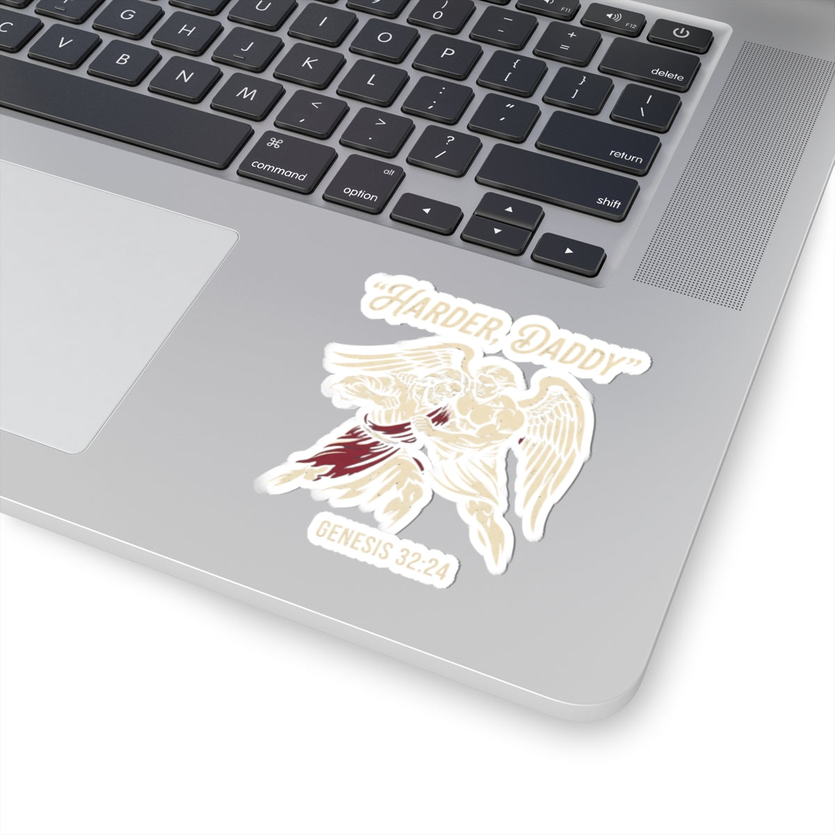 "Good Book Series Man vs Angel" Sticker