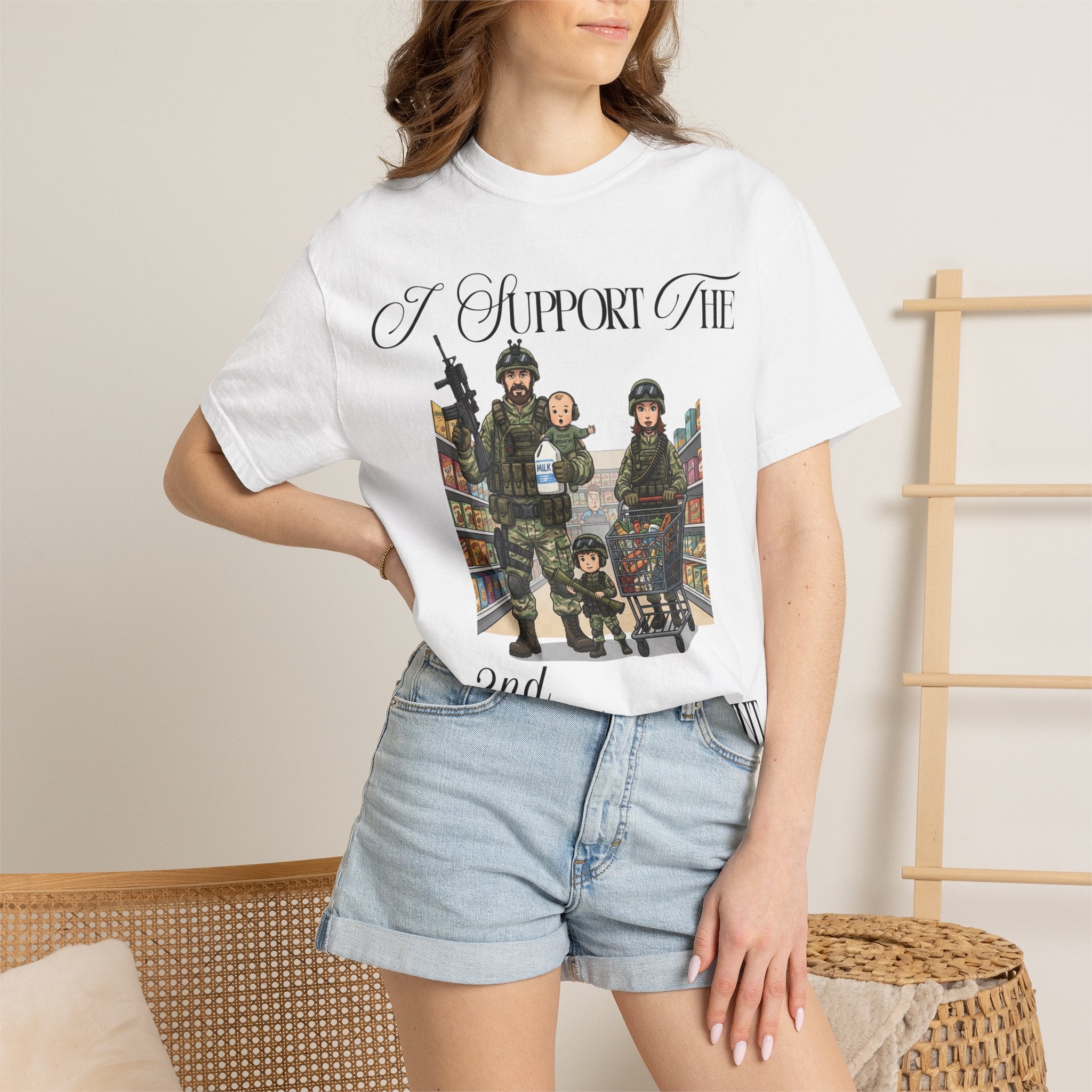 "actical Grocery Run" Unisex Garment-Dyed T-shirt