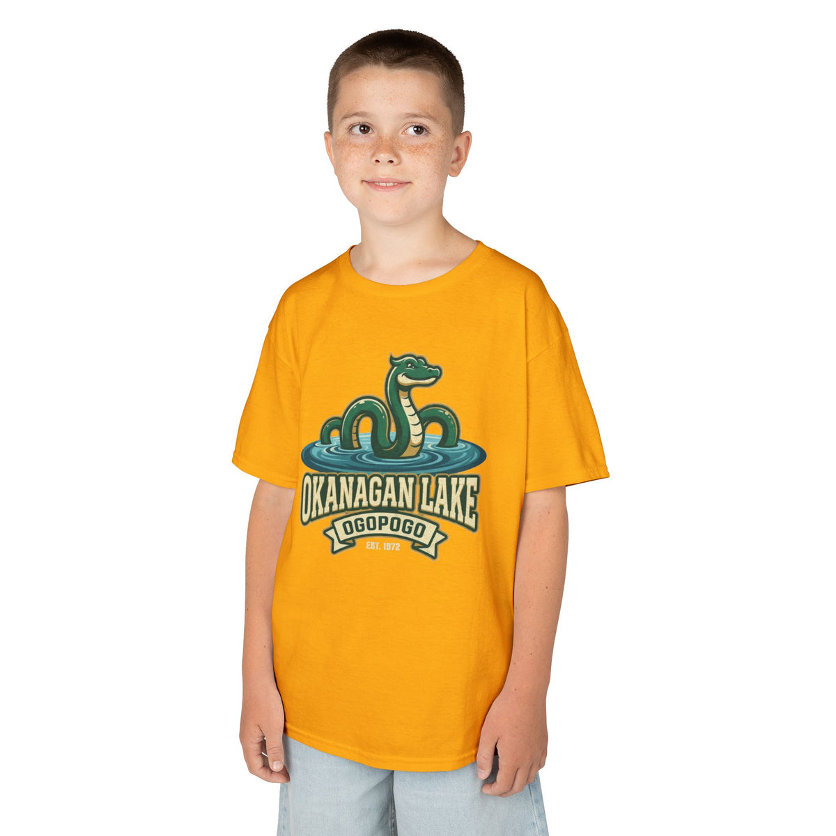 Color: Gold | Ogopogo (Canada) Kids Tee