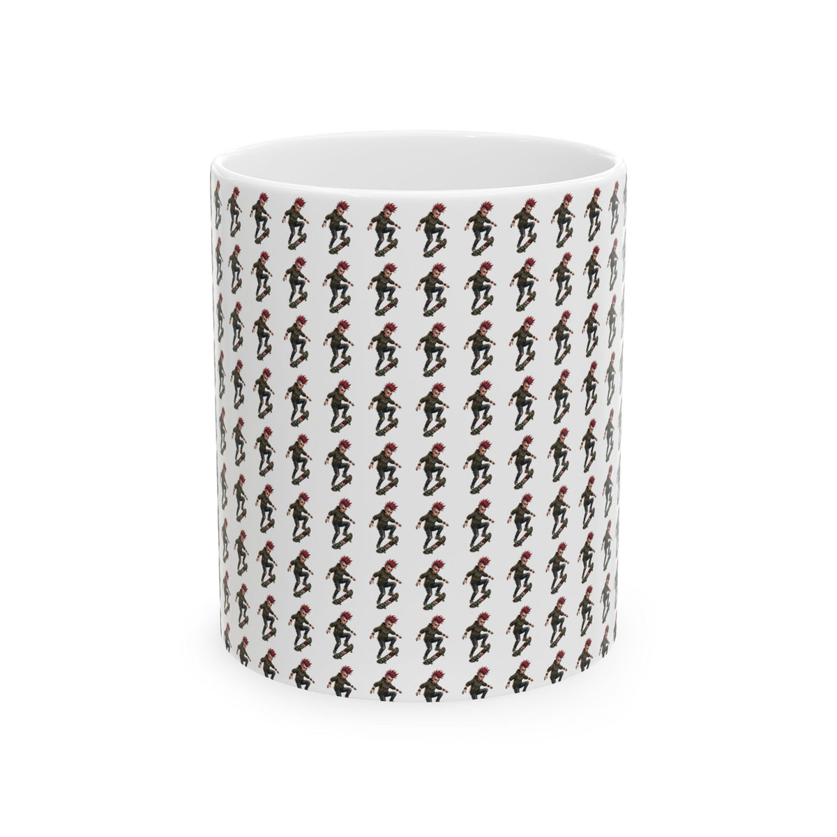 "Riot" White Ceramic Mug