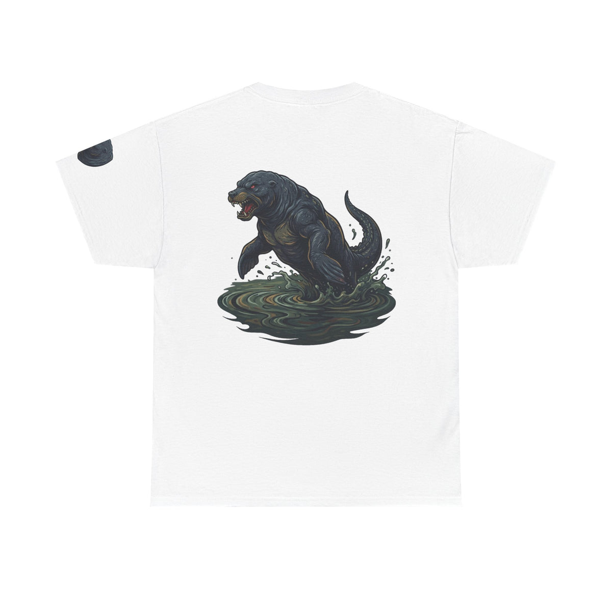 Color: White | Bunyip (Australian Aboriginal Mythology) Premium Graphic Tee