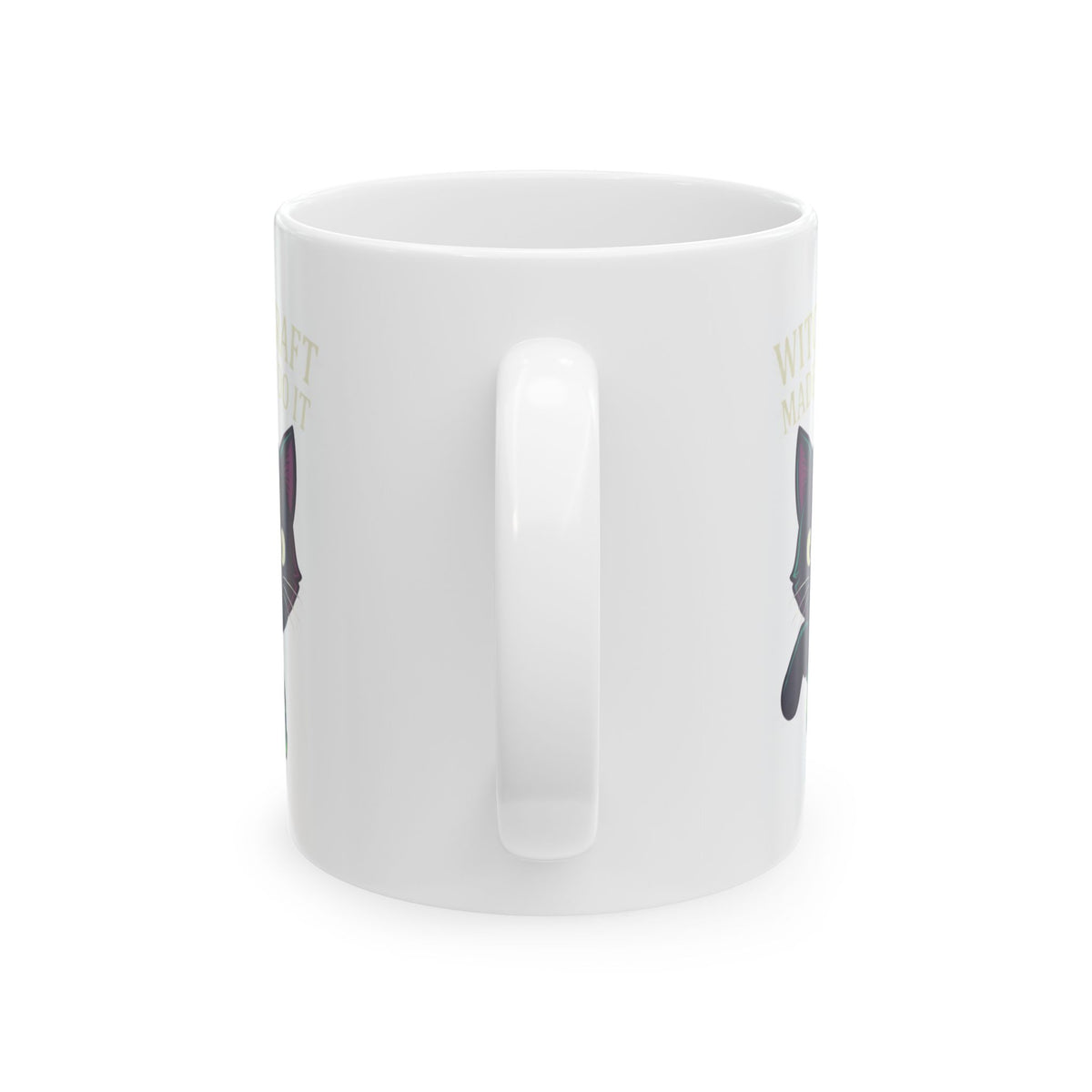 "Witchcraft Made Me Do It" White Ceramic Mug — Graphic