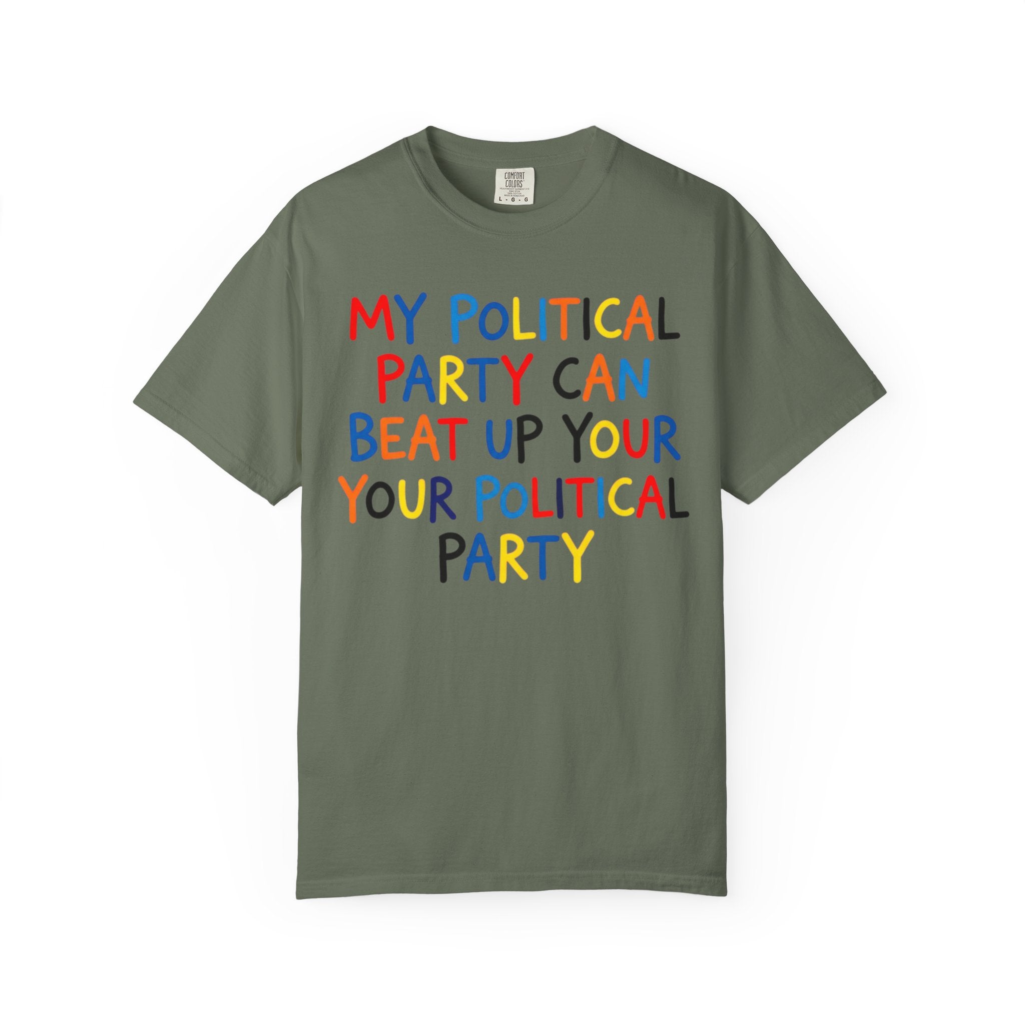 "Political Parties" Unisex Garment-Dyed Tee