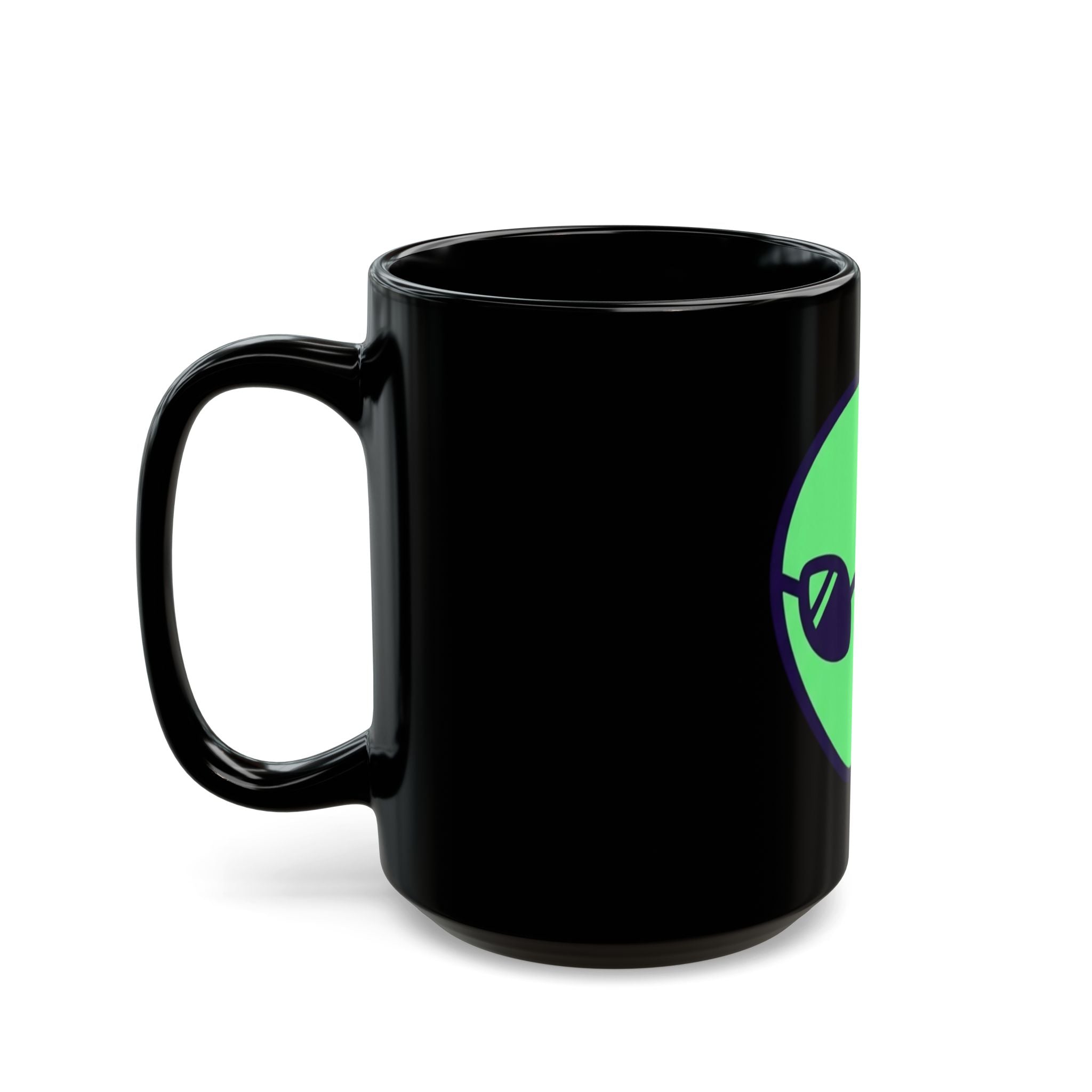 "Drunk Alien" Black Ceramic Mug — Graphic