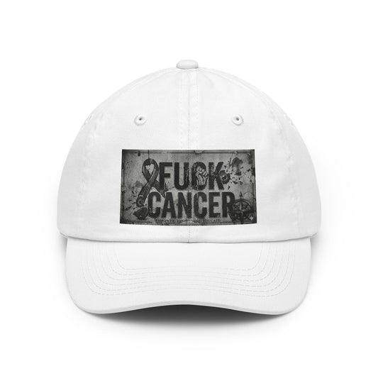 Color: White | Cancer Can Fuck Right Off | Dad Hat — AttitudeShirts