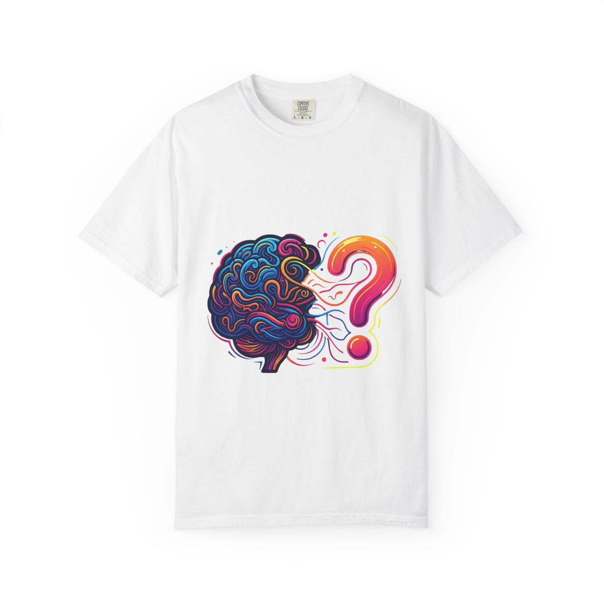 Color: White | Professional Overthinker Unisex Garment-Dyed Tee